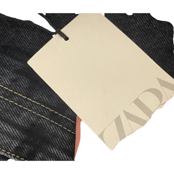 Zara Womens Wide Leg Jeans EU 38 US 6 Full Length Blue Denim 6045/224 NWT - Picture 7 of 15